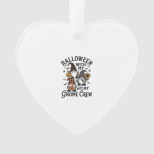 Halloween Gnome Crew Vintage Engraving Shirt_1 Ornament