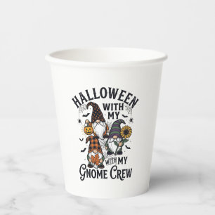 Halloween Gnome Crew Vintage Engraving Shirt_1 Paper Cups