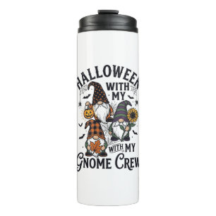 Halloween Gnome Crew Vintage Engraving Shirt_1 Thermal Tumbler