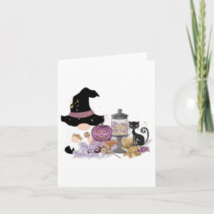 Halloween Gnome Fall Autumn Thanksgiving Halloween Card