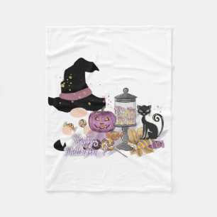 Halloween Gnome Fall Autumn Thanksgiving Halloween Fleece Blanket
