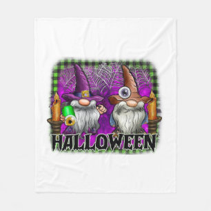 Halloween Gnome Fleece Blanket