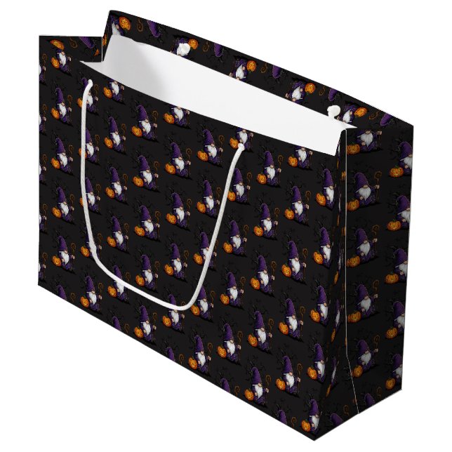 Halloween Gnome Gift Bag (Front Angled)
