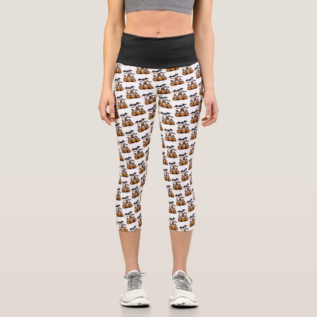 Halloween Gnome High Waisted Capris (Front)