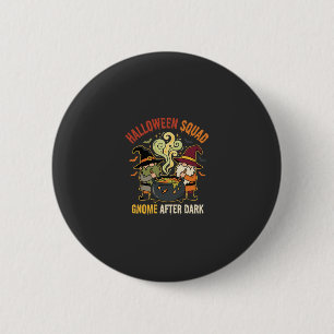 Halloween Gnome Midnight Mischief 6 Cm Round Badge