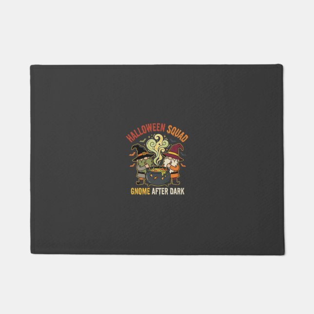 Halloween Gnome Midnight Mischief Doormat (Front)