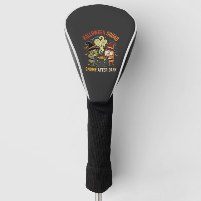 Halloween Gnome Midnight Mischief Golf Head Cover (Front)