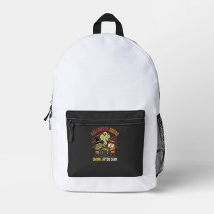 Halloween Gnome Midnight Mischief Printed Backpack