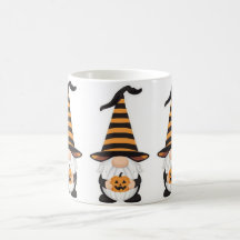 Halloween Gnome Mug | Cute Pumpkin Coffee Cup