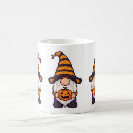 Halloween Gnome Mug | Cute Pumpkin Coffee Cup