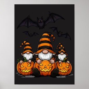 Halloween Gnome Poster