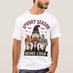 Halloween Gnome Shirt Spooky Gnome Crew Vintage De