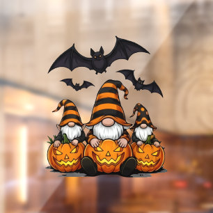 Halloween Gnome Window Cling