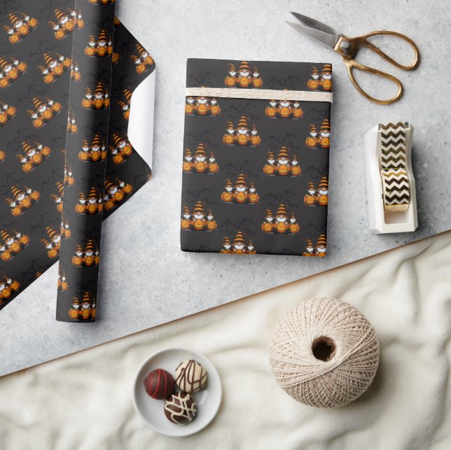 Halloween Gnome Wrapping Paper (Crafts)