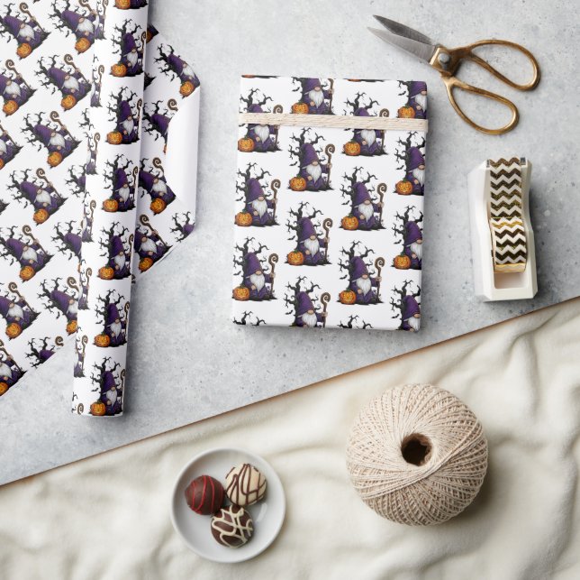 Halloween Gnome Wrapping Paper (Crafts)