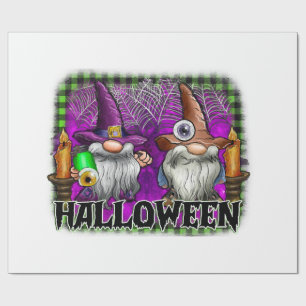 Halloween Gnome Wrapping Paper