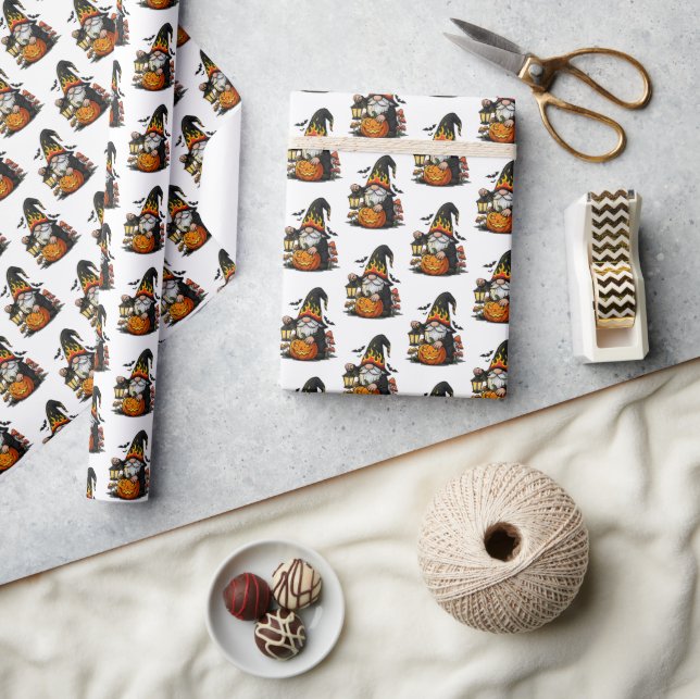 Halloween Gnome Wrapping Paper (Crafts)