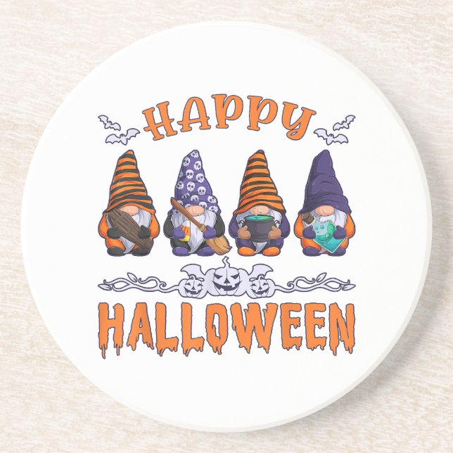Halloween Gnomes Coaster (Front)