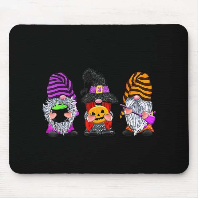 Halloween Gnomes Cute Autumn Pumpkin Fall Fun Holi Mouse Mat (Front)