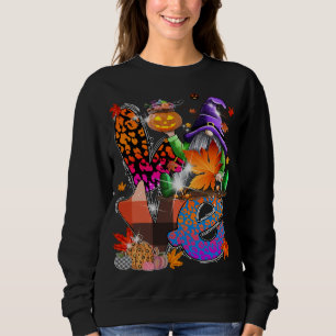 Halloween Gnomes Cute Autumn Pumpkin Fall Funny Ho Sweatshirt