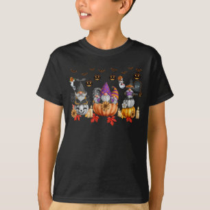Halloween Gnomes Cute Autumn Pumpkin Fall Funny Ho T-Shirt