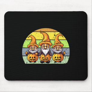 Halloween Gnomes Cute Autumn Pumpkin Fall Holiday Mouse Mat