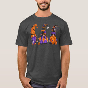 Halloween Gnomes Cute Autumn Pumpkin Fall Holiday T-Shirt