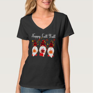 Halloween Gnomes Cute Autumn Pumpkin Fall T-Shirt