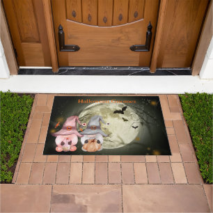 Halloween Gnomes Full Moon Family Doormat
