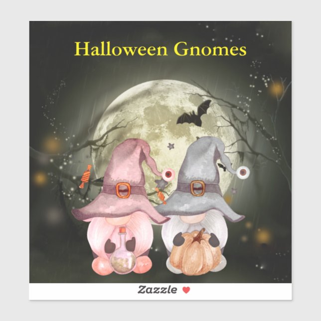 Halloween Gnomes Full Moon Vinyl (Sheet)