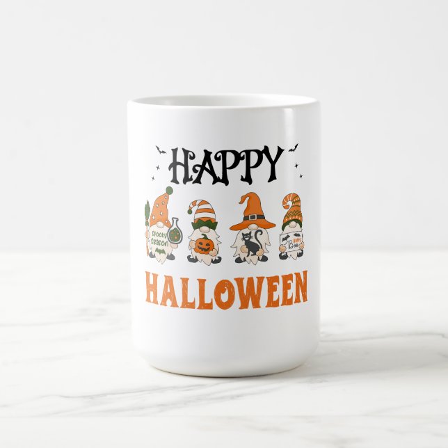 "Halloween Gnomes Happy Halloween Mug – Cute Spook (Center)