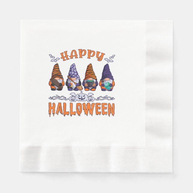 Halloween Gnomes Napkin (Front)