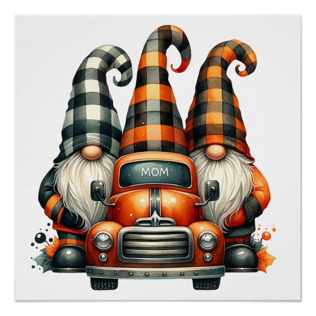 Halloween Gnomes Poster (Front)