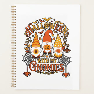 Halloween Gnomies Pumpkin Spider Web Bats_1 Planner