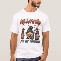 Halloween Gnomies Three Gnomes Witch Hat Pumpkin_1