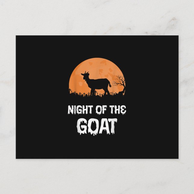 Halloween Goat Costume Gift Postcard (Front)