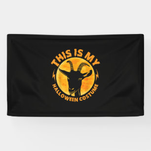 Halloween Goat Costumes Funny Goat Farming Farmer Banner