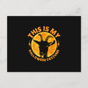 Halloween Goat Costumes Funny Goat Farming Farmer Invitation Postcard