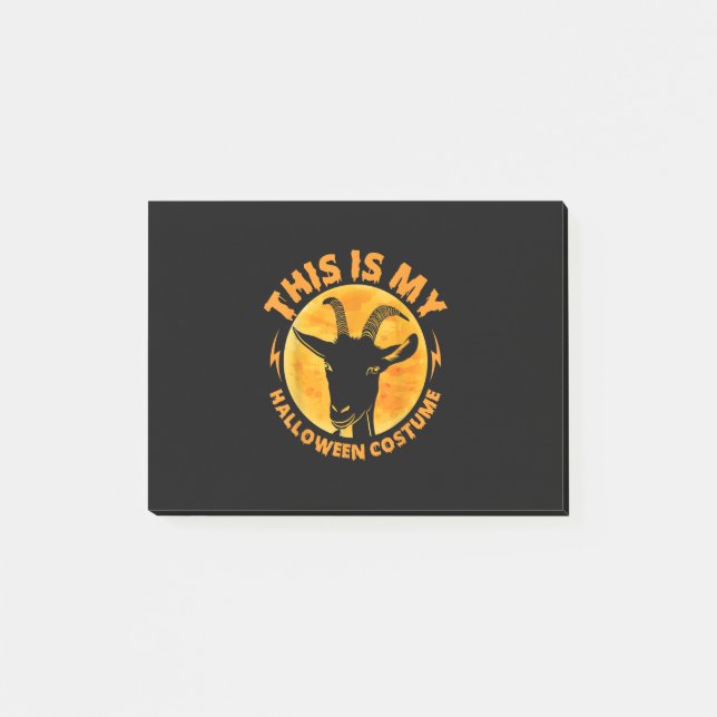 Halloween Goat Costumes Funny Goat Farming Farmer Post-it Notes (Front)