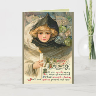Halloween Goblin Greetings Card