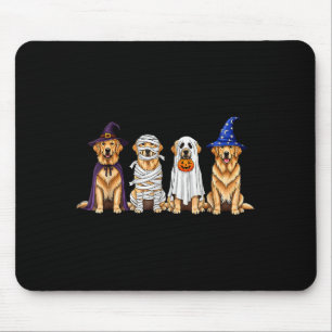 Halloween Golden Retriever Ghost Soky Dog Lovers D Mouse Mat