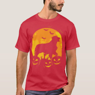 Halloween Golden Retriever Jack O Lantern Dog Pupp T-Shirt