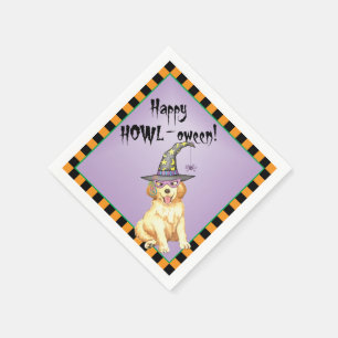 Halloween Golden Retriever Napkins