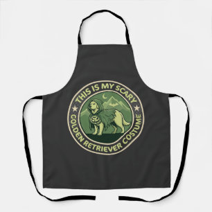Halloween Golden Retriever This is my Scary_1 Apron