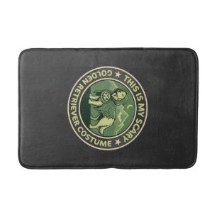Halloween Golden Retriever This is my Scary_1 Bath Mat