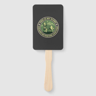 Halloween Golden Retriever This is my Scary_1 Hand Fan