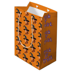 Halloween Good Witch Trick Or Treat/ Medium Gift Bag