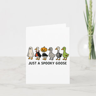 Halloween Goose Costume Funny Cartoon Spooky Anima Card