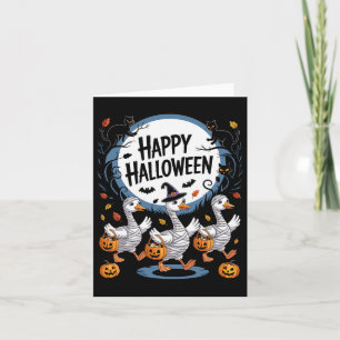 Halloween Goose Happy Halooween Goose Card