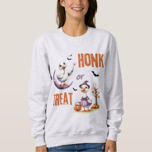 Halloween Goose Honk Or Treat Autumn Vibes Sweatshirt